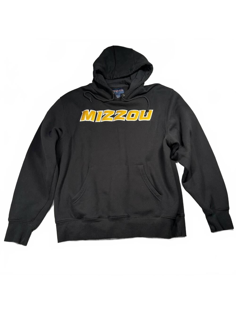 Jansport Mizzou Tigers Black Hoodie Embroidered Missouri Sweatshirt Size L